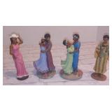 Lot of 4(FOUR) Dancing Figurines-RESIN