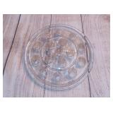 Vintage Glass Holed Flower Frog. Flower Holder Frog. Pressed Glass Frog. Flower Arranger.