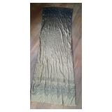 Vintage Metallic Satin Table Runner w/fringe