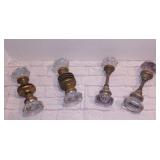 Lot of 4 Vintage Door Knobs with Handles