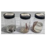 Lot of 3(THREE) Jars of Preserved Species for Science