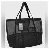 Black Mesh Beach Tote By Sugar Tang