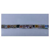 Vintage Boy Scouts Canvas Belt with Many Metal Belt Loops for Achievements