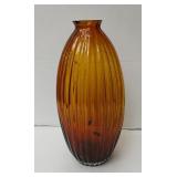 Vintage Amber Oversized Vase