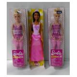 Lot of 3 (THREE( Barbie Dolls in Original Packaging