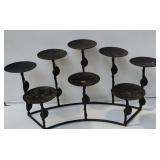 8 Candle Votive Metal Candle Holder 10"H x 15"W