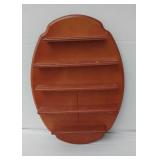 Wooden Shelf, Rounded Shape