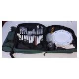Coleman Backpack Service For 4 Green Insulated Wine Bottle Holder