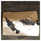 Vintage Trumpet Post Earrings