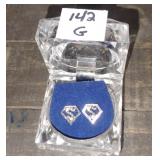 New/Old Stock Embellished Post Earrings- superman S
