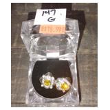 New/Old Stock Embellished Post Earrings