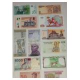 Collection of Banknotes from Various Countries-Foreign Money