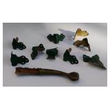 Vintage Lot of Trunk Hardware & Eagle Claw & Eagle Head, Dakota Indians