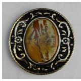 Vintage Western Center Stone Style Belt Buckle