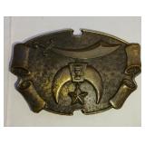 Vintage Belt Buckle Masonic Masons Shriners Free masonery