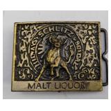 VINTAGE SCHLITZ MALT LIQUOR BEER BULL BELT BUCKLE
