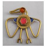 Vintage Egyptian Brooch Pin