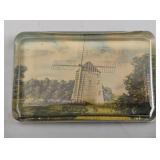 Vintage "Dedham Lock and Mill" by the English artist John Constable Paperweight