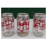 Lot of 3(THREE) Civic Department Of The Steubenville Woman’s Club ACL Milk Bottle/Jar Ohio OH