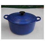Le Creuset Enameled Cast-Iron Round French Oven, Cobalt