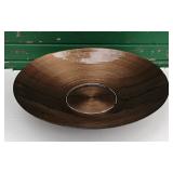 Vintage Bombay Tobacco Colored Centerpiece Bowl