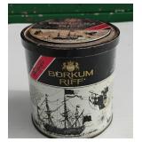 Vintage Old Borkum Riff, Riff Cut Tobacco Tin 6oz Smoking Vintage Whiskey Sweden FULL OF VINTAGE BUT