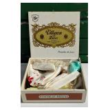 Vintage Villazon & Co De Luxe Cigar Box full of Vintage Handkerchiefs