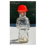 Vintage Mennen Skin Bracer Hard Hat Construction After Shave Bottle Empty