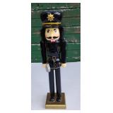 Vintage Wooden Nutcracker Police Officer