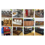 School furniture and supplies, musical instruments, audio/visual, art, science, sporting goods, food