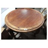 ANTIQUE CARVERED WOOD TABLE