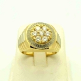 Man's 14kyg Rolex Style Diamond Ring