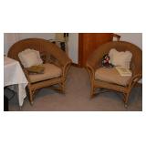 Wicker Rocking Chairs, 1940
