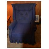 Navy Blue Wingback Chair