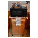 Microwave & Cabinet