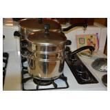 3 qt with dbl boiler & steamer inserts