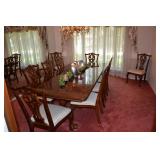 Formal Dining Table w/ Inlay