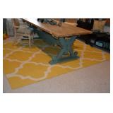 Yellow Geometric Area Rug