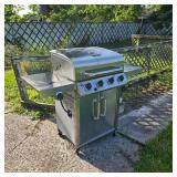 4-Burner Grill & Propane Tank