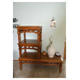 Oak Coffee Table & End Tables