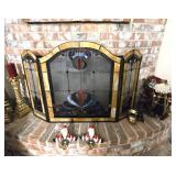 Stained Glass Fire Screen