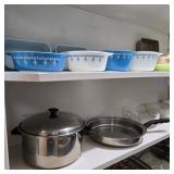 4-Bowl Pyrex Set, Blue Snowflake Garland