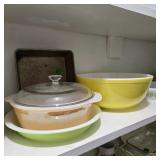 Vintage Pie Plate & Bowls