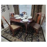 Dining Table w/ Leaf, 4 Chairs