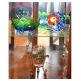 Brass & Crystal Potpourri Holder