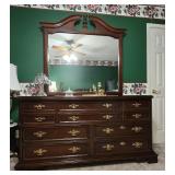 Bassett Dresser w/ Beveled Mirror
