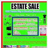 Estate sale in Stockton (Morada) Pt.1