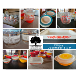 A Glass of an Estate Sale - Pyrex, Depression Glass, Tools, All Things Antique!