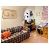 Vintage Plaid Hide-a-Bed