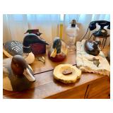 Hand-painted wood ducks